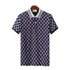 2023 MENS DESIGNER POLO SHIRTS Luxury Italy Men kl￤der Kort ￤rm mode casual Men's Summer T Shirt M￥nga f￤rger tillg￤ngliga Navy Blue Size M-3XL