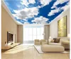 Grande personalizzato 3d murale wallpaper Bellissimo cielo blu e nuvole bianche per soggiorno camera da letto soffitto murale sfondo muro pittura