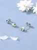 Stud new fashion stud earrings for women colorful blue green red stone ear rings jewelry R230619