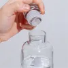 Caneca de suco de frasco de bebida de vidro de fruta magro 500ml / 17oz 750ml / 25oz marca de tempo com selo de silicone LID opcional neoprene manga copo de leite multi-colorment-friendly