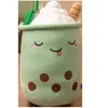 Pc Bubble Tea Cuddles Filled Colorful Drink Bottle Toys Food Plush Pillow Soft Flip Reversible Double Face Dropshipping J220704