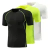 Camisetas para correr 2022 Hombres Camisa Fitness T Rápido Dry Deportes Entrenamiento Jersey Fútbol Apretado Musculo Camisetas Gimnasio Tops