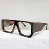 남성 또는 여성 선글라스 OW40018U 패션 클래식 투명 선글라스 이중 화살표가있는 두꺼운 사각형 사원 여름 해변 휴가 Anti-UV400 벨트 상자