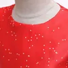Girl's Dresses Red Sweater Dress Girls Princess Costume Dance Pageant Child Kids Party Gown Clothes 4t Long Sleeve Toddler 5tGirl's