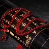 Beaded Strands Buddhist Meditation Prayer Mala Fashion 6mm Red Carnelian Bracelet For Girls Lars22