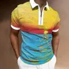 Herren-Poloshirts, weiße Tunika, T-Shirts für Männer, Frühling und Sommer, Tops, modisch, Revers, Reißverschluss, lässig, kurzärmelig, lose Herren, schlichtes schwarzes Shirt