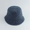 Berretti Bambino-Genitori Cappello da pescatore in cotone denim lavato Bambini Panama Estate Cappelli da sole per bambini Berretto da pesca da spiaggia da viaggio all'aperto