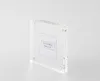 20pcs Squre Acrylic Block Frame Magnetic Photo Frame Paper Price Tag Display Crystal Picture Frame Sign Holder 10*10cm 4 inches