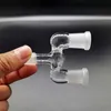 14.5mm 및 18.8mm 유리 어댑터 더블 보울 물 담뱃대 액세서리 3 조인트 하나의 드롭 다운 두 크기 위시 본 스플리터 서리로 덥은 어댑터 옵션 Bongs Pipes Dab Rigs