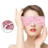 Massaggiatore Occhio di giada Quarzo rosa Maschera naturale Terapia del calore freddo Maschera per gli occhi del sonno Alleviare la fatica Cura della pelle Strumento di bellezza del viso 220715