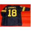 MIT Custom Men #18 Roman Gabriel Custom 3/4 Sleeve College Jersey Rozmiar S-4xl lub Custom dowolne nazwisko lub koszulka numer