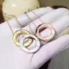 Designer amor colar ouro braceletes pulseira longo colares para mulheres moda jóias presente de aniversário luxus-halskette luxo amantes cadeia círculo diamond4