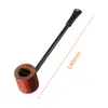 Pipe en ébène Pipe Portable Spice Grind cigarette cadeau noir/café 2 couleurs