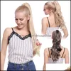 Produkty Hair Extensions Produkty S-Noilite Syntheitc Big Grab Ponytail Extension Pazur Claw w fałszywej włosie dla kobiet Daily Party 220217 DRO