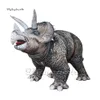 Modelo inflável personalizado do dinossauro Triceratops 5m explodir o modelo do animal do parque jurássico para a decoração do partido do tema