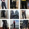 Joggers Cargo Pantalones para hombres Casual Hip Hop Hit Color Pocket Pantalones masculinos Pantalones de chándal Streetwear Cintas Techwear Pantalones 220817