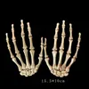 Halloween Decoration Realistic Life Size Skeleton Hands Plastic Fake Human Hand Bone Zombie Party Terror Scary Props 220815