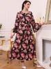 Plus Size Dresses Women's Large Maxi 2022 Chic Elegant Long Sleeve Floral Boho Oversized Party Evening Festival ClothingPlus