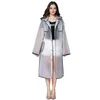 Transparent Manteau De Pluie Femmes Long Imperméable Plus La Taille À Capuche Imperméable Trench-Coat Moto Couverture De Pluie Camping Randonnée Poncho 201016