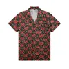 2PCs Ensembles Survêtements pour hommes d'été Hawaiian Fashion fleur chemise Design Respirant Drap Dobby Casual T-shirts et Shorts revers cou vêtements de plage