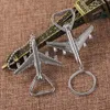 Airplane Opener Aircraft Keychain Beer Openers Plane Shape Beer Keyring Birthday Wedding Party Gift Keychains C0612G03