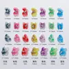 140PCSBOX 3D SCULPTED FLOWER NAIL CHARMS Akryl Design Harts Petal Nail Art Decoration Manicure Accessories DC001 220525