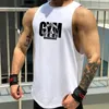 2024 Coton Entraînement Gym Débardeur Hommes Muscle Sans Manches Sportswear Chemise Stringer Mode Vêtements Bodybuilding Singlets Fitness Gilet