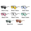 Sunglasses Square Women 2022 Designer Retro Clear Yellow Sun Glasses Men Vintage Rivet Shades For D021SunglassesSunglasses Gift