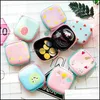 Storage Bags Home Organization Housekee Garden 1/2Pcs Earphone Holder Case Travel Bag Portable Headphone Waterproof Data Line Organiser Or