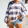 Women's Blouses & Shirts Women 2022 O-Neck Striped Full Sleeves Summer Wear Clothes Ladies Tops Shirt Plus Size Blusas Mujer De ModaWomen's