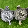 Pendant Necklaces Odin Raven Talisman Amulet Viking Necklace Wicca Bird Goth Jewlery Runes Neckless Wiccan Pagan Men Women AccessoriesPendan