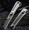 EDC Pocket Knife SK Steel Black Blade TC4 Titanium Alloy Handle Outdoor Utility Knives K1610