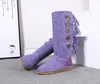 Classic fashion cardi Women snow warm boots U5819 knitted wool yarn high low indoor outdoor Cashmere boots top quality Beautiful gift