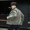 メンズジャケットメンズレザーカジュアルロングスリーブ2022春と秋のジャケットコート韓国バージョンスリムファッショントレンドM-4xlmen's
