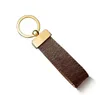 2021 Keychain Key Chain Buckle Keychains Lovers Car Handmade Leather Men Women Bags Pendant Accessories with box dust bag255e