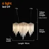 new modern Designer LED Chandelier lamps Hand made stainless steel sheet chandelier lamp for living room / bedroom home deor lighting