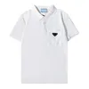 Prad T Mens Polo Gömlek Erkekler Homme 22ss Polos Gömlek T-Shirts Moda Sokak Trend Gömlek Top Tee M-2xl 6style