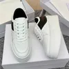 Womens new white shoes round toe design luxury retro feeling casual all-match ladies shoes simple and generous 5cm super thick sole