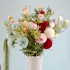 Decoratieve bloemen kransen 2pc zijde hydrangea bruiloft auto kerstdecoraties vaas voor huis scrapbooking kunstmatige planten decoratief
