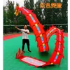 8m Party Supplies Smiling Face Dragon Dance Ribbon With Head For Adults Traditional Performance Props Christmas New Year Toys Gift Fitness Products