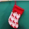 40 cm große Strümpfe, Weihnachtsmann, Elch, Stoff, Geschenksocken, Weihnachten, schöne Tasche für Kinder, Kamin, Baum, Weihnachtsdekoration