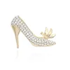 Pins Brooches Luxury High-Heeled Shoes Brooch Rhinestone Shoe Flower For Women Girls Christmas Gifts Broches DropPins