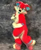 Furry Maskot Kostüm Husky Fox Fursuit Kıyafet Yürüyüş Cadılar Bayramı Takım
