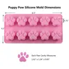 Baking Moulds Mujiang Puppy Dog And Bone Ice Trays Silicone Pet Treat Molds Soap Chocolate Jelly Candy Mold Cake Decorating