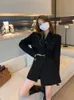 Kvinnorjackor Nicemix Blazer Jacket All-Match Office Lady 2022SS Hög midja långärmad kostym KLÄNNING KVINNA SPRING Autumn Streetwear C