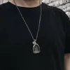 Niche Olifant Trunk God Boeddha Merk Hanger Titanium Staal Retro Ketting Mannen en Vrouwen Persoonlijkheid Hiphop Mode-sieraden