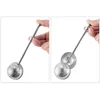 Stainless Steel Tools Tea Infuser Balls Sphere Mesh Telescopic Teas Strainer Sugar Flour Sifters Filters Interval Diffuser Handle For Loose Leaf Spices Seasonings