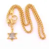 Звезды Давида и Менора Гексагона шарм подвеска религиозного ожерелья248E