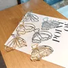 Nieuwe Zomer Vlinder Geometrische Grote Metalen Haar Klauw Clips Vrouwen Mode Legering Goud Zilver Haarspeld Haar Krab Accessoires