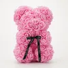 Rose Teddy Bear Valentines gåva 25 cm blommor med kärlek Hjärtbröllopsskumdekorationer Kärlek